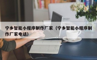 乳山宁乡智能小程序制作厂家（宁乡智能小程序制作厂家电话）